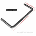 25x23X500mm ama-boom agobile we-twill matte carbon fiber